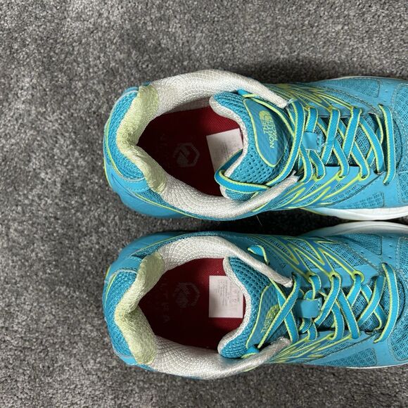 The North Face Ultra Cardiac Women's Size 9 Blue Green Trail Running Shoes Used - Picture 11 of 13